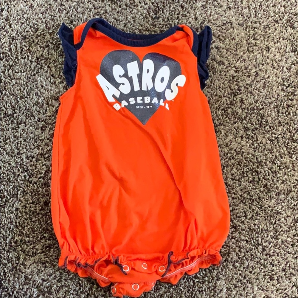 Astros baby body suits